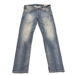 Diesel Belther-R Regular Slim-Tapered Blue Jeans Men's See Measurements Certilgo